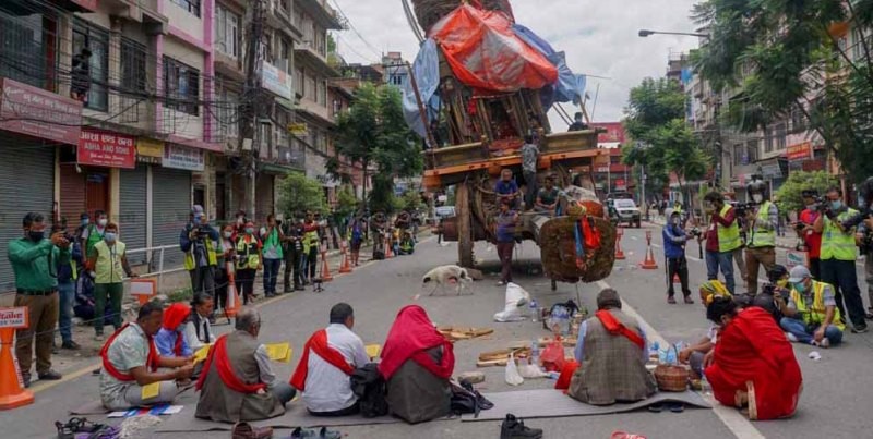 कर्फ्युका बीच मत्स्येन्द्रनाथको क्षमा पूजा
