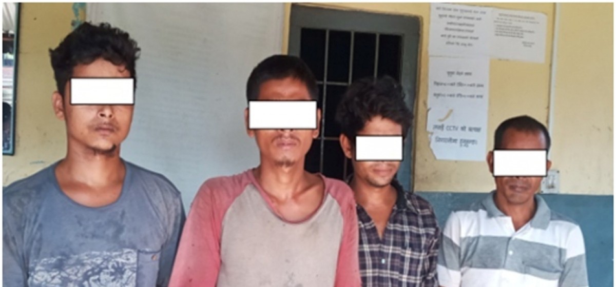 सखुवाको अवैध काठसहित चार जना पक्राउ