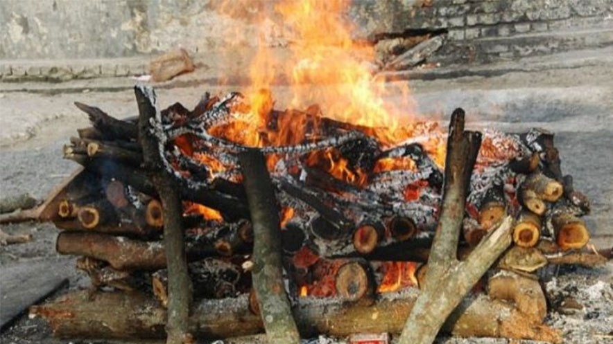 स्याङ्जा पहिरो  : नौ जनाको सामूहिक दाहसंस्कार