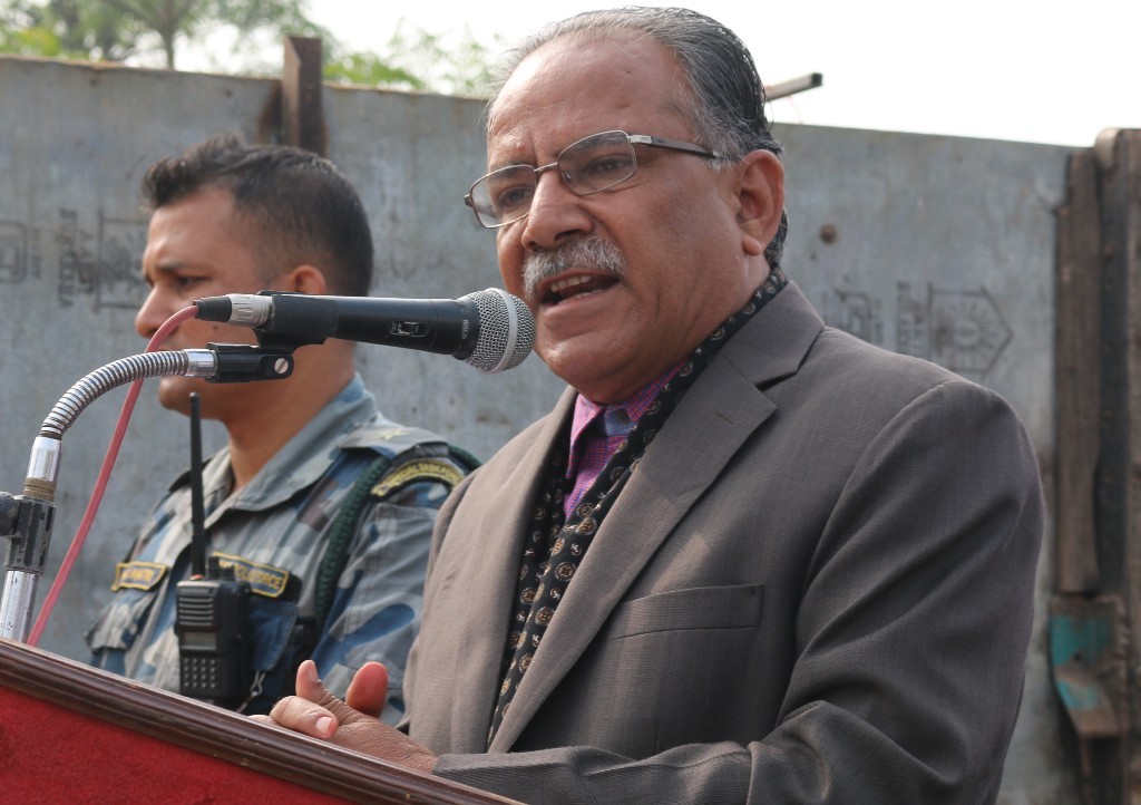 ओलीको निरंकुशतालाई प्रोत्साहित गरियो भने शान्ति प्रक्रिया 'डिरेल'  हुन्छ भन्ने चिन्ता छ :   दाहाल
