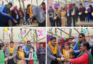 दिक्तेल  नगरपालिकाद्वारा  विद्यार्थीलाई दिवा खाजा, टिफिन क्यारी र सेनिटरी प्याड वितरण शुरू