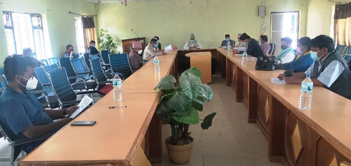 अक्सिजन प्लान्ट तथा पिसिआर मेसिन व्यवस्थापनका लागि कार्यदल