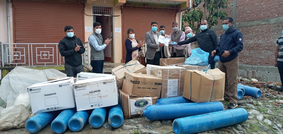 प्रदेशबाट नगरपालिकालाई स्वास्थ्य सामग्री प्राप्त 