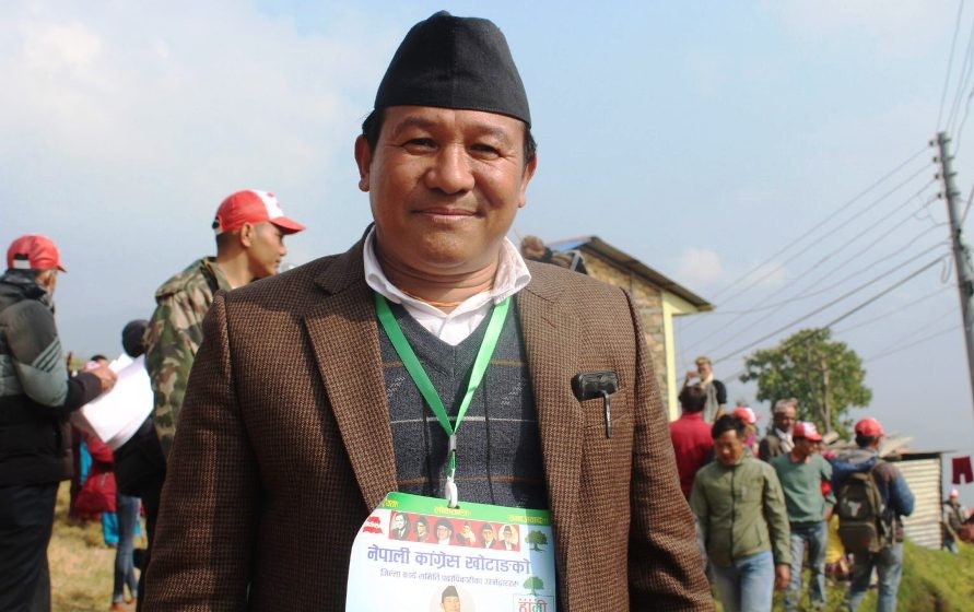 नेपाली कांग्रेस खोटाङको सभापतिमा विष्णुकुमार राई निर्वाचित
