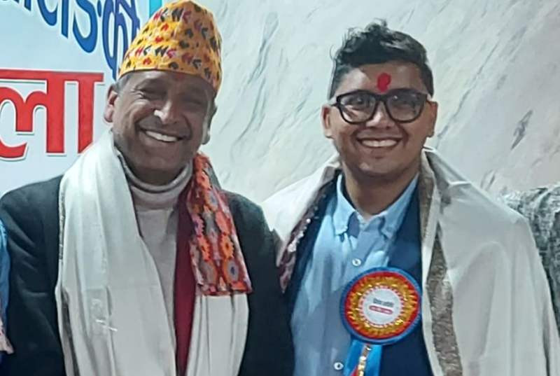 पत्रकार पाण्डे र आचार्य सम्मानित 