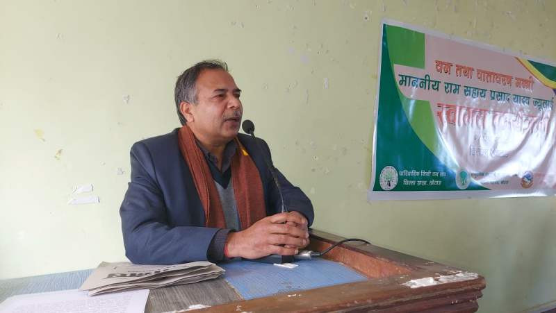 किसानको रुख किसानकै हुनेछ   : वन तथा वातावरण मन्त्री यादव 