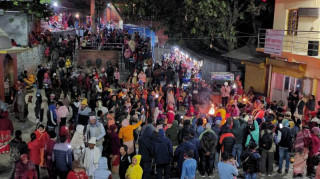 आज महाशिवरात्रि पर्व, त्रिधार्मिकस्थल हलेसीमा दर्शनार्थीको घुइँचो
