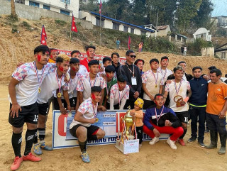 केएफए दिक्तेल मेयर कप अन्तर क्लव आमन्त्रित फुटबलमा नेर्पा स्पोर्टस् क्लब च्याम्पियन