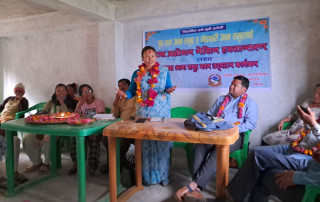 नगरले दियो आमा समुहलाई कपास प्रशोधन गर्ने उपकरण 