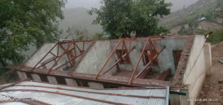 पानी  र हावाहुरीका कारण विद्यालयमा क्षती