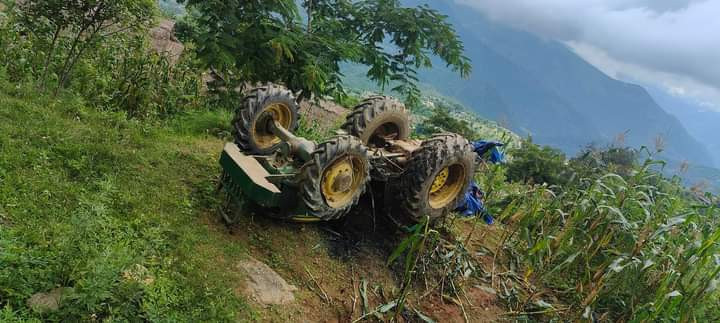 खोटाङमा ट्याक्टर दुर्घटना हुँदा चालकको मृत्यु