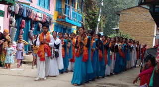 नेवार समुदायले दिक्तेलमा मनाए गाईजात्रा (फोटो फिचर)