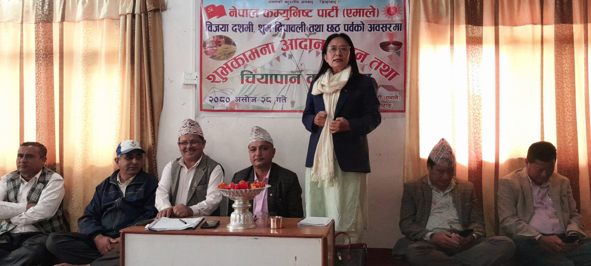एमाले खोटाङद्वारा दशैं, तिहार र छठको अवसरमा शुभकामना आदान–प्रदान, लगाइयो सदभावको टिका