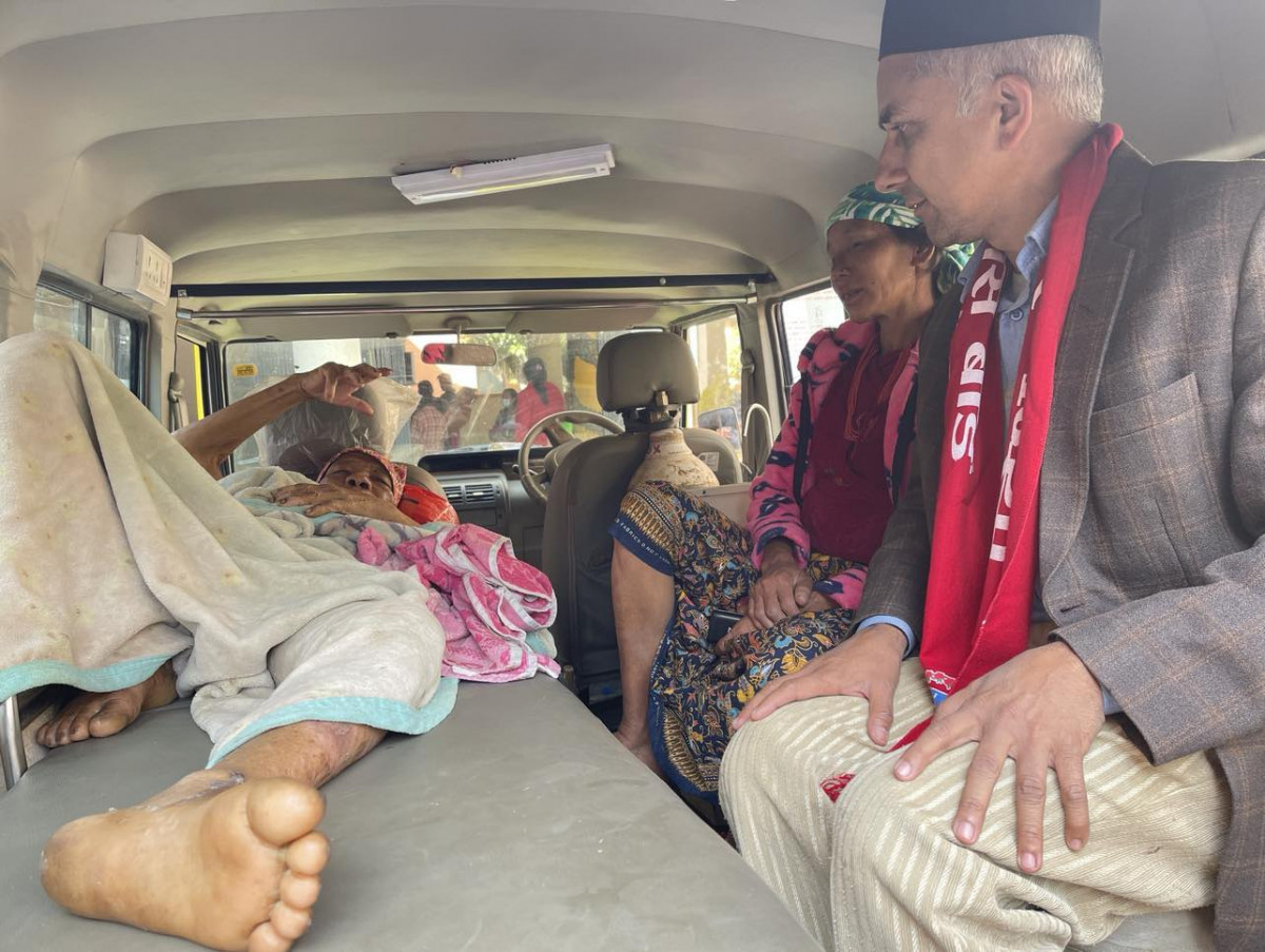 रुखबाट लडेर घाइते जयकृष्णलाई नगरको सहयोगमा ट्रमा सेन्टर पुर्‍याइयो