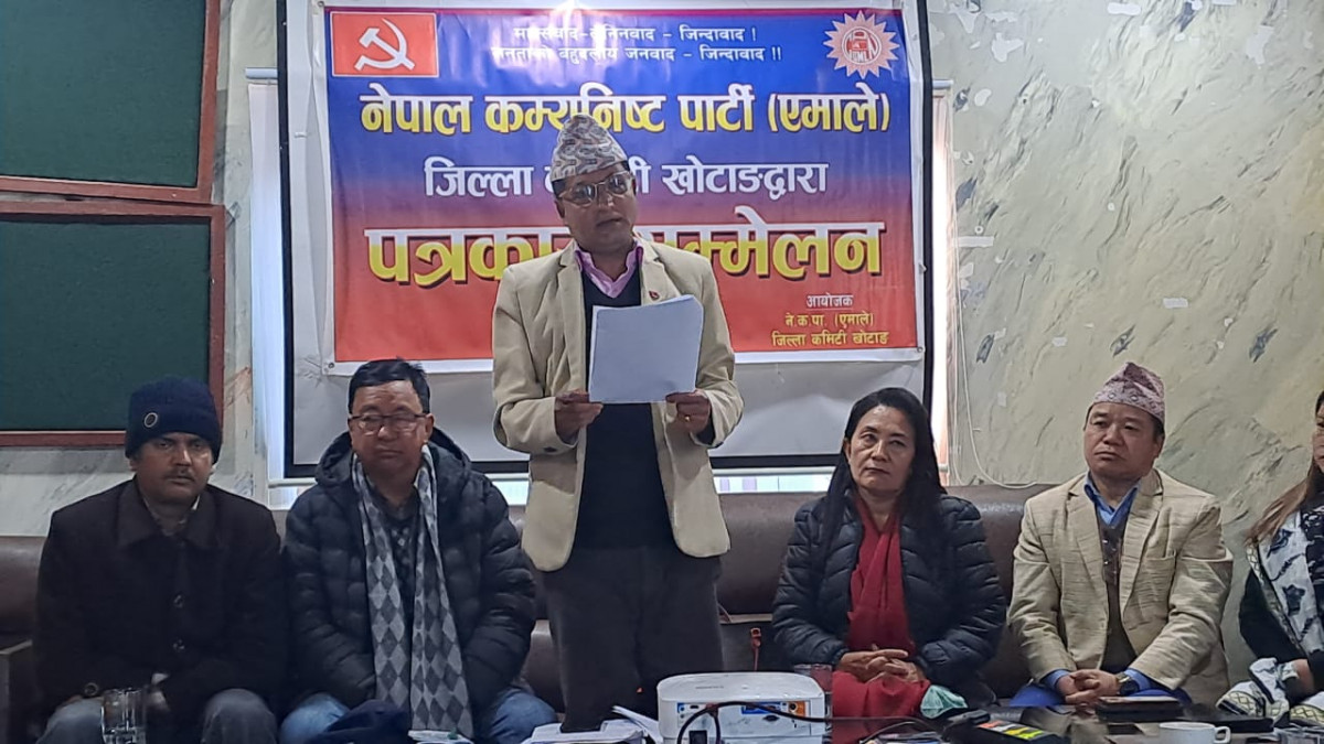 एमाले अध्यक्ष ओली २६ मंसिरमा खोटाङ आउने