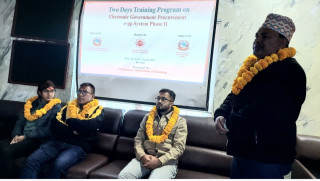 खोटाङका निर्माण व्यवसायीलाई इलेक्ट्रोनिक सरकारी खरीद ई-पीजी प्रणाली सम्बन्धि  तालिम
