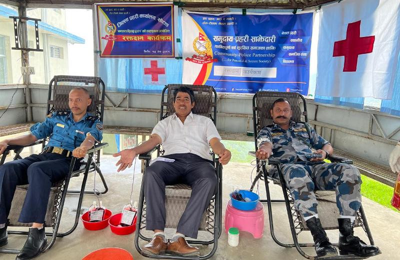 गणतन्त्र दिवसको अवशरमा  खोटाङमा रक्तदान कार्यक्रम