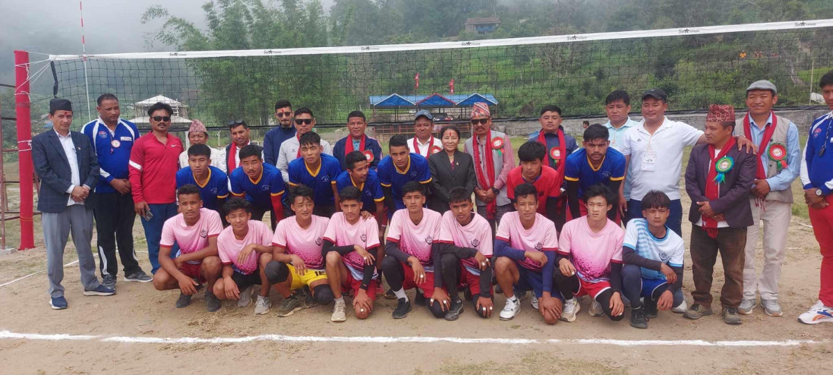 जन्तेढुंगामा ‘अध्यक्ष कप पुरूष अन्तरपालिका स्तरीय भलिबल प्रतियोगिता’ सुरू