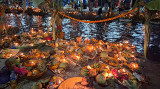 उदयपुरमा उल्लासमय छठ पर्व