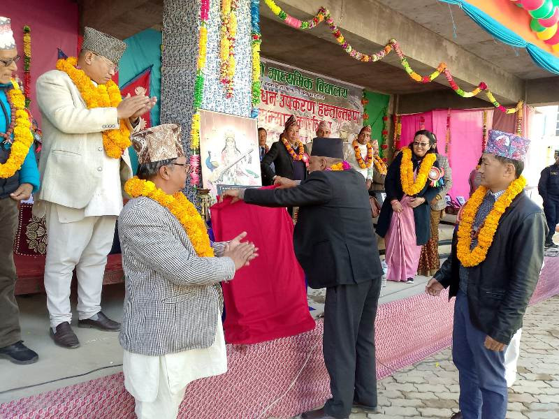 पूर्वविद्यार्थीले जडान गरिदिए समाविमा पानी प्रशोधन गर्ने उपकरण