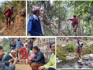 रसुवा-धाप्लाङघाट सडक बिस्तारका लागि  स्थलगत अनुगमन