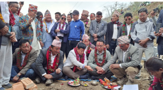केपीलासगढी गाउँपालिकाका दुई  वडा कार्यालय भवनको शिलान्यास