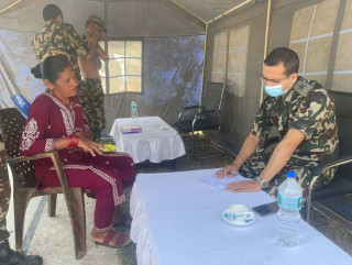 रणभीम गण मुढे ब्यारेकमा ११३ जनाको स्वास्थ्य परीक्षण