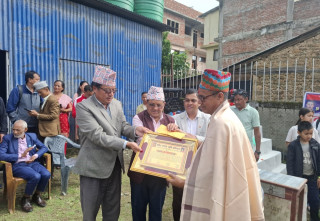 थापा लाई ‘शहीद मनोज जोशी प्रतिभा पुरस्कार’