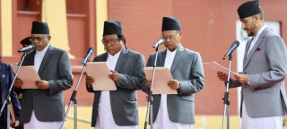 नवनियुक्त ४ जना मन्त्रीले लिए शपथ, कसले कुन मन्त्रालयको जिम्मेवारी सम्हाले ?