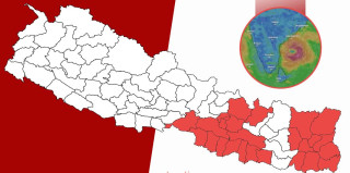 ‘मोन्था’ चक्रवातले नेपालका २६ जिल्लामा प्रभाव पार्ने : भारी वर्षा र हिमपातको चेतावनी