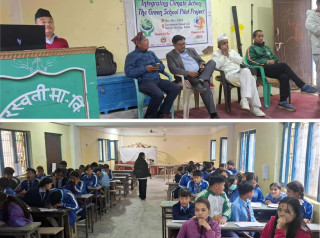 खोटाङका दुई विद्यालयमा जलवायु परिवर्तन न्यूनीकरण सम्वन्धी कार्यक्रम