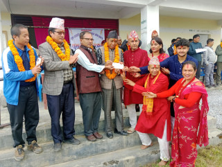 भट्टराई परिवारद्वारा  स्वर्गीय आमाबुबाको स्मृतिमा  अक्षय कोष स्थापना