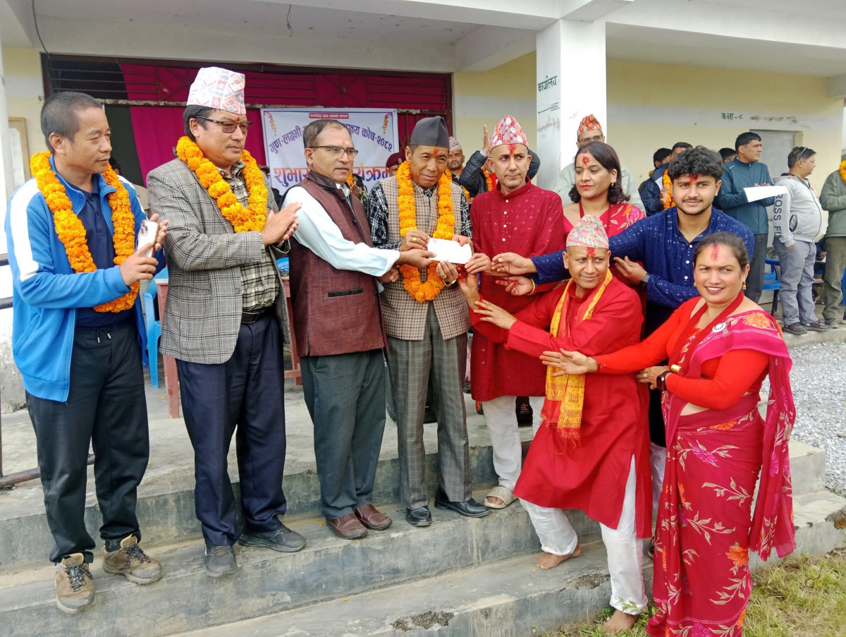 भट्टराई परिवारद्वारा  स्वर्गीय आमाबुबाको स्मृतिमा  अक्षय कोष स्थापना