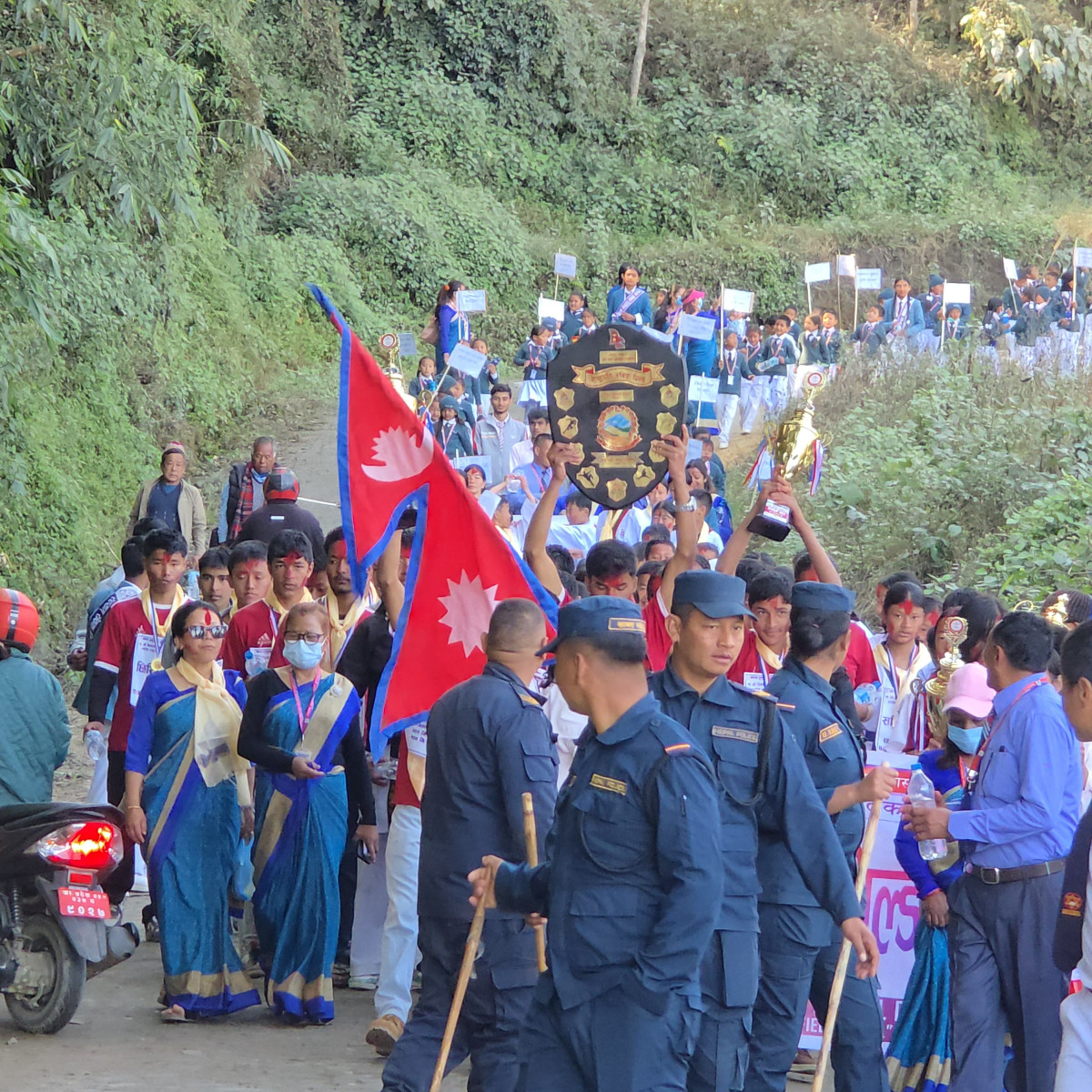राष्ट्रपति रनिङ शिल्डमा प्रथम बनेपछि विजय उत्सव