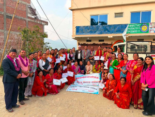 महिलाको नेतृत्व विकास तथा फोहोर व्यवस्थापन तालिम सम्पन्न